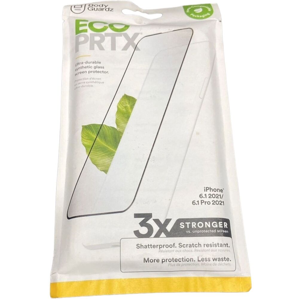 iPhone 13 14 Pro Screen Protector BodyGuardz PRTX Clear Shatterproof Film